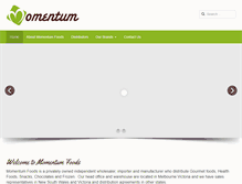 Tablet Screenshot of momentumfoods.com.au